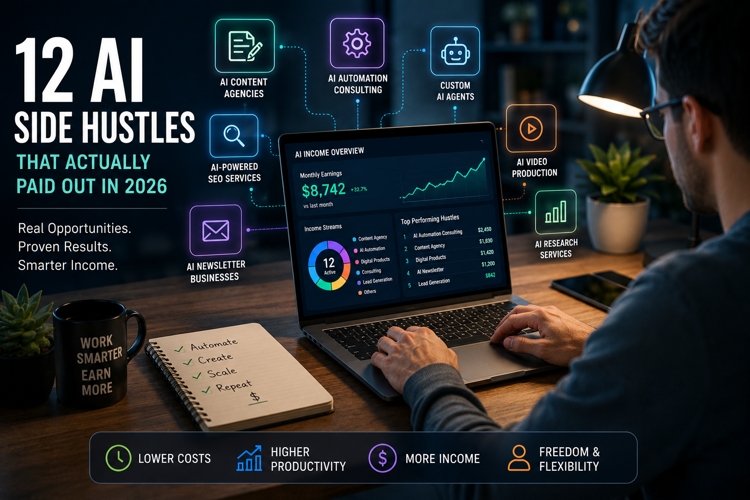 12 AI Side Hustles That Actually Paid Out in 2026