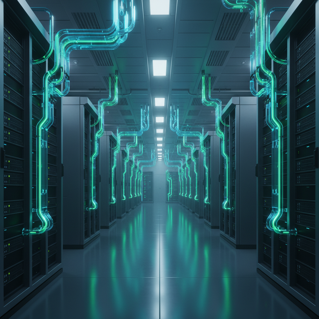 Nvidia’s 113°F Liquid Cooling Breakthrough Sets a New Data Center Standard — illustration for AI News article on 99AIPro