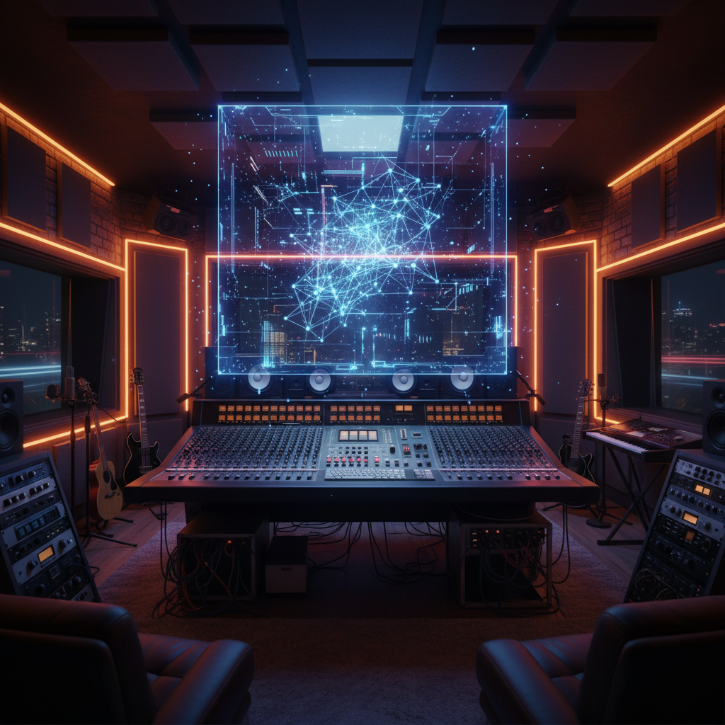 The AI Music Royalty War: Who Profits When Algorithms Write Hits? — illustration for ai-policy-and-regulation article on 99AIPro